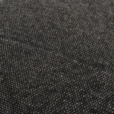 Elegant Black Cotton Velvet Reversible 22" Square Pillow Cover