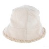 CTM Women's High Pile Fleece Reversible Bucket Hat - 3 of 4