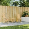 vidaXL Folding Patio Chairs 2 pcs 18.1"x26"x39" Bamboo - 3 of 4