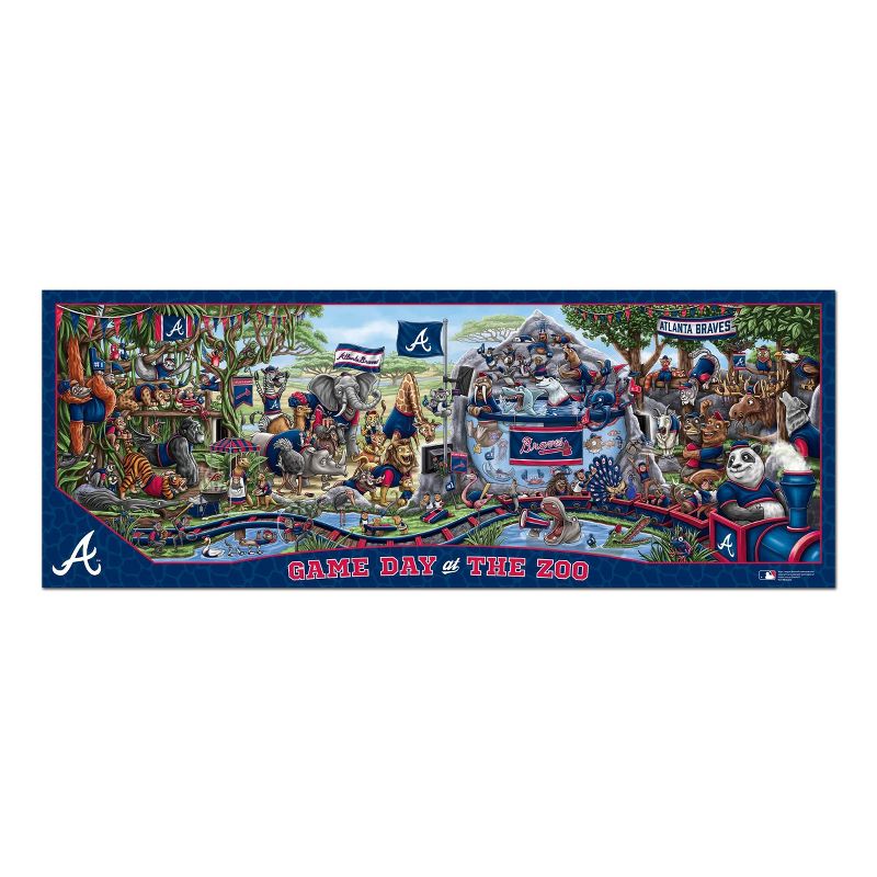 MLB Atlanta Braves Game Day at the Zoo Jigsaw Puzzle - 500pc, 2 of 4