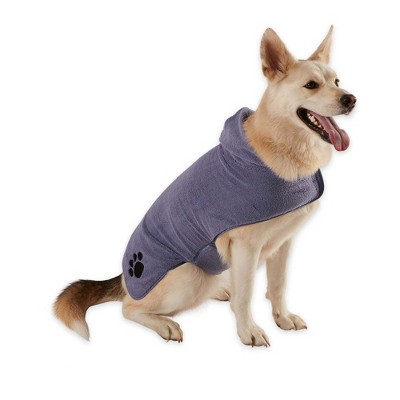 Bone Dry Embroidered Paw Pet Robe