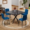 NicBex  Set of 4 Modern Dining Chairs with Cushion Seat and Sturdy Metal Legs,PU Dinner Chairs for Kitchen,Living Room - 2 of 4