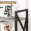 GustoWave TrailBlaze 5 Tier Bookcase with Spacious Storage, Multifunctional Bookshelf Made from Steel Frame and MDF, Max. Load Per Layer 70 Lbs - 4 of 4