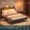 Aheaplus Platform Bed Frame with Charged Station and LED Lights - 4 of 4