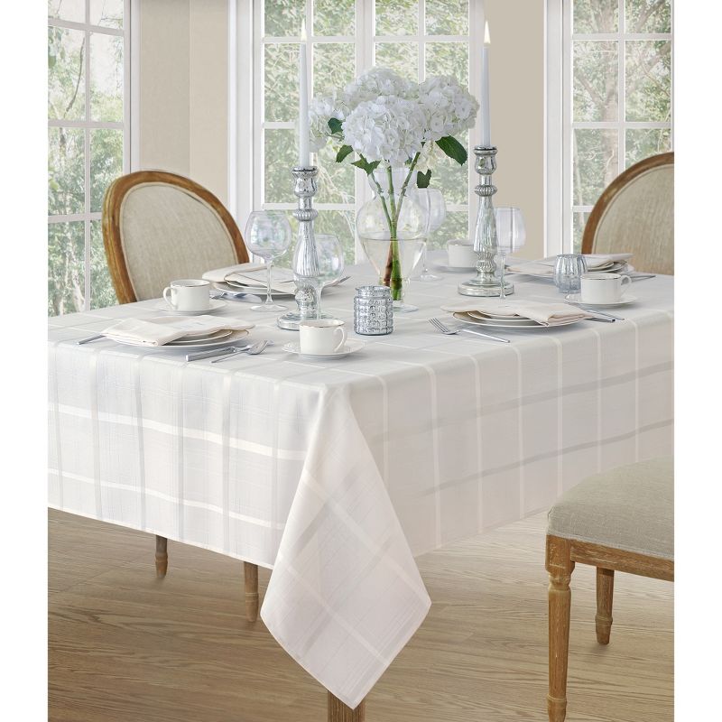 Elegance Plaid Stain Resistant Tablecloth - Elrene Home Fashions, 3 of 5