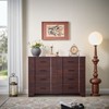 Farmhouse Drawers Dresser for Bedroom, Wood Curved Wide Chest of Drawers - 4 of 4