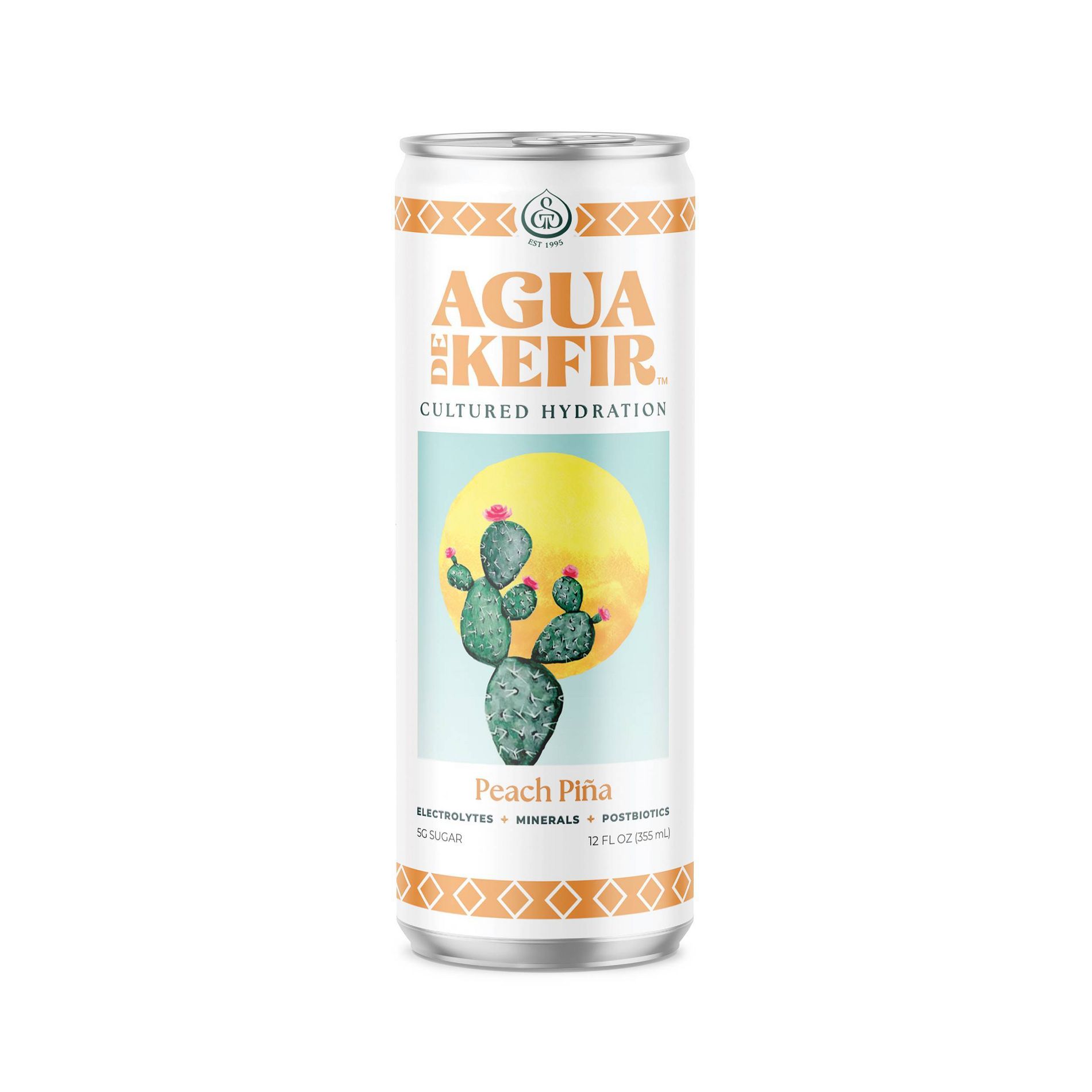 Agua de Kefir Peach Pina - 12 fl oz Can