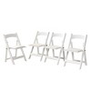 KWPZQEB Set of 4 Dining Kitchen Mid-Century Modern Chairs with Wood Legs and PU Leather Cushion for Living Room Bedroom Outdoor Loung - 2 of 4