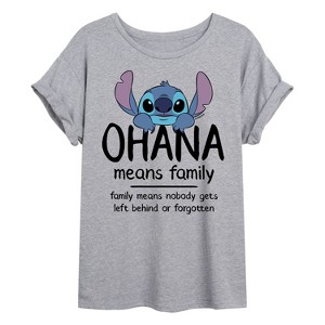 Women's - Lilo and Stitch -  Oversized Graphic T-Shirt - 1 of 4