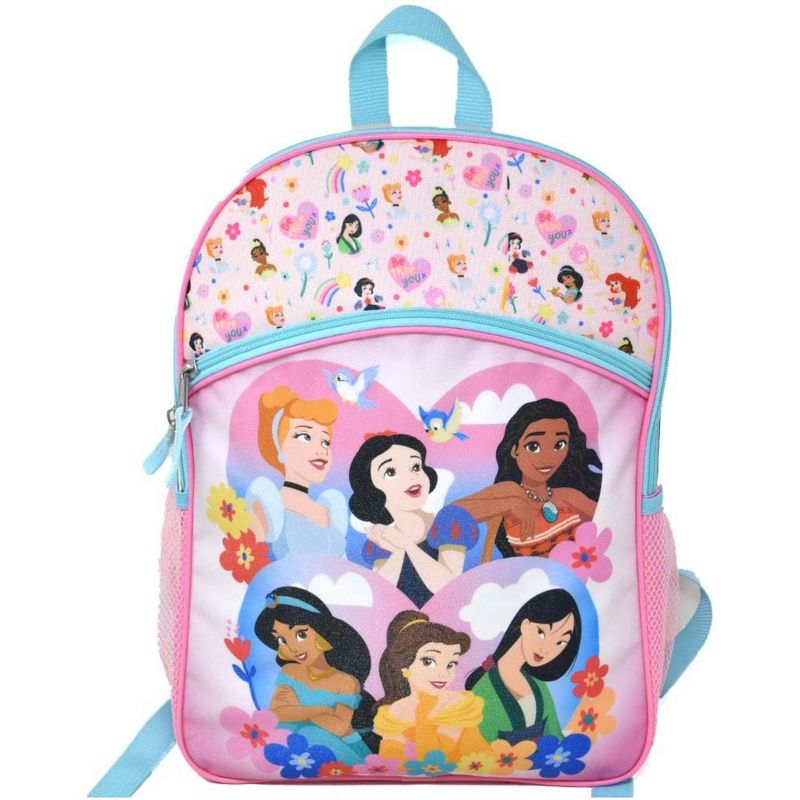 Disney Princesses Be True to You 16" Kids Backpack for Girls, with a large front Pocket