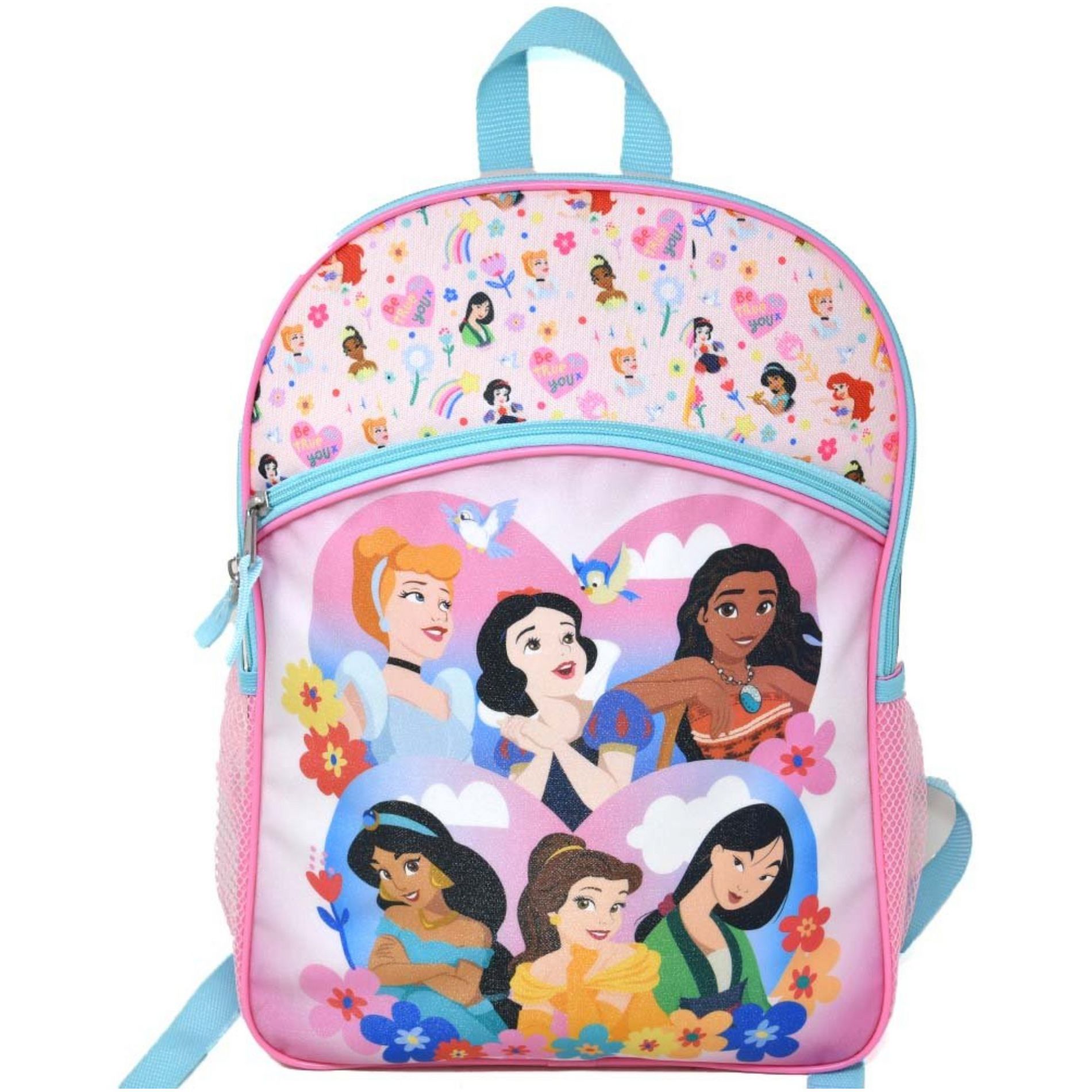 Disney Princesses Be True to You 16" Kids Backpack for Girls, with a large front Pocket