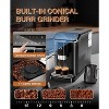 Coucheta Espresso Machine with Built-in Grinder, 20 Bar High Pressure, Cold & Hot Milk Frother, One-Touch Screen, Removable Water Tank, Black - 3 of 4