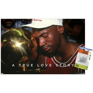 Trends International Michael Jordan - A True Love Story Unframed Wall Poster Prints - 1 of 4