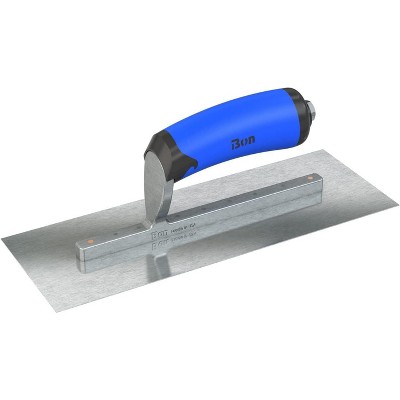 Bon Tool 67-302 Finish Trowel - Square - Razor Stainless - 11 X 4 - Comfort Grip