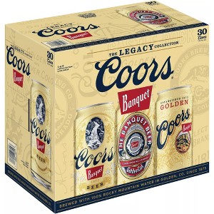 Coors Banquet Beer - 30pk/12 fl oz Cans - 1 of 4