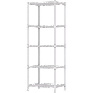 5-Wire Shelving Metal Storage Rack Adjustable Shelves,Standing Storage Shelf Units - 1 of 4