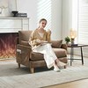 APRILSOUL Foldable sofa bed recliner,3-in-1 convertible, mid-century modern, for small spaces, three pillows,for bedroom study room guest - 2 of 4