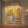 VIPEK V2L Garment Rack with Dimmable LED Lights,3000K Warm White, Portable Closet Wardrobe Freestanding Metal Clothing Rack for Hanging Clothes - 2 of 4