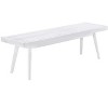 NicBex 40 Inch Storage Bench Modern Wooden Shoe Bench with Open Shelf and 2 Cushions for Living Room, Bedroom, Entryway - 4 of 4