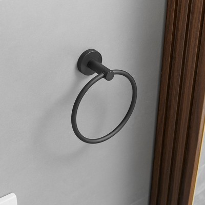 Matte Black Stainless Steel 4-Piece Bathroom Hardware Set