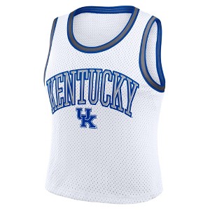 NCAA Kentucky Wildcats Women's White Cropped Jersey - 1 of 3