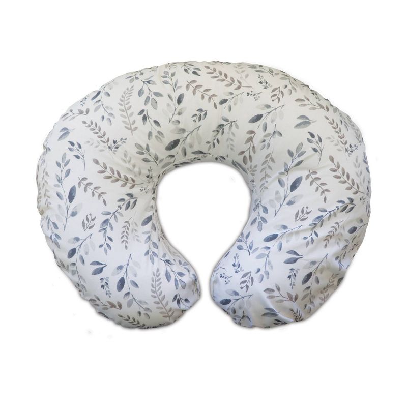 Boppy Nursing Pillow Original Support, Gray Taupe Leaves, 1 of 8