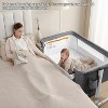 MYKKO Baby Bassinet Bedside Sleeper with Diaper Changing Station + Mosquito Net + 16gallon Capacity Storage, Adjustable - 4 of 4
