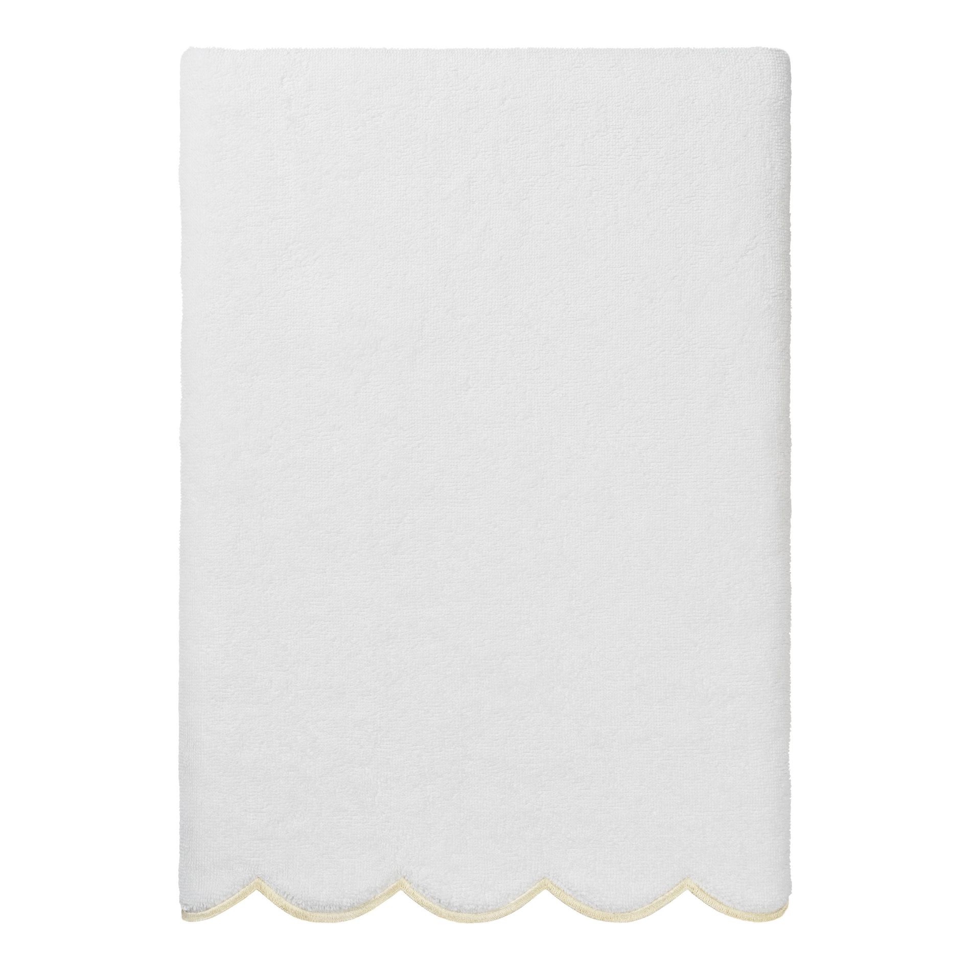 Linum Home Textiles 100% Turkish Cotton ADORNIA Scallop Towel Collection
