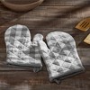 Annie Buffalo Check Grey Oven Mitt Set of 2 - 2 of 3