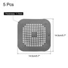 Unique Bargains Shower Drain Hair Catcher Round and Convex Drain Cover Silicone Strainer Hair Stopper - 2 of 4