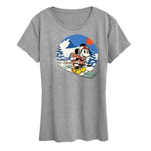 Women's - Disney - Minnie Ski Short Sleeve Graphic T-Shirt - 1 of 4
