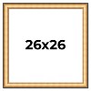 PosterPalooza | Square Traditional Gold Picture Frame - UV Acrylic, Foam Board Backing, Hanging Hardware - 2 of 4