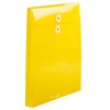 JAM Paper 9 3/4'' x 11 3/4'' 12pk Plastic Envelopes with Button and String Tie Closure, Letter Open End - 3 of 4