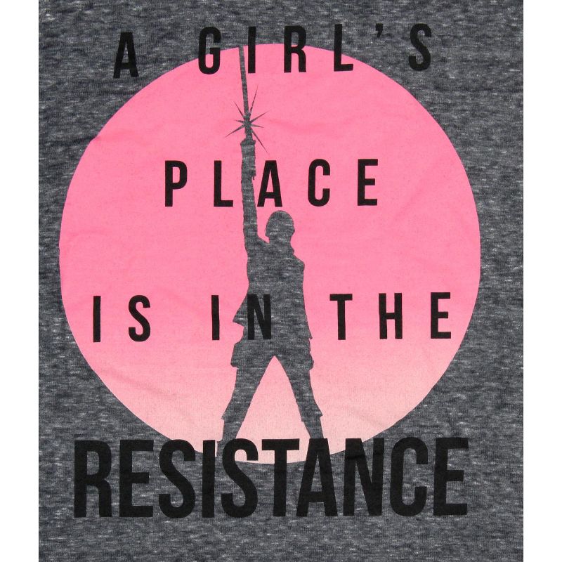 Star Wars A Girl's Place Is In The Resistance Women's Muscle Tank Adult, 3 of 5