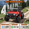 JOYRACER 2-Seater 24V Kids Ride on UTV, 4x200W Electric Jeep Car with Remote Control 3-Speed, USB/MP3/Bluetooth Music, Horn & LED - 4 of 4