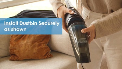 Black and Blue Lightweight Bagless HEPA Filter Stick Vacuum
