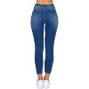 Wax Jean Women's Women's High Waisted 'Comfy Knit Denim' Ankle Skinny Jeans - 3 of 3
