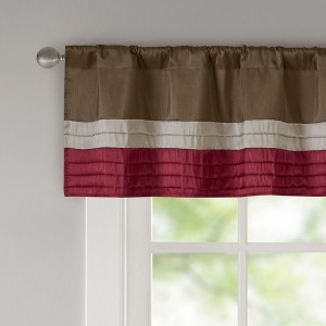 Gracie Mills Nixon Polyoni Pintuck Rod Pocket Window Valance - 1 of 3