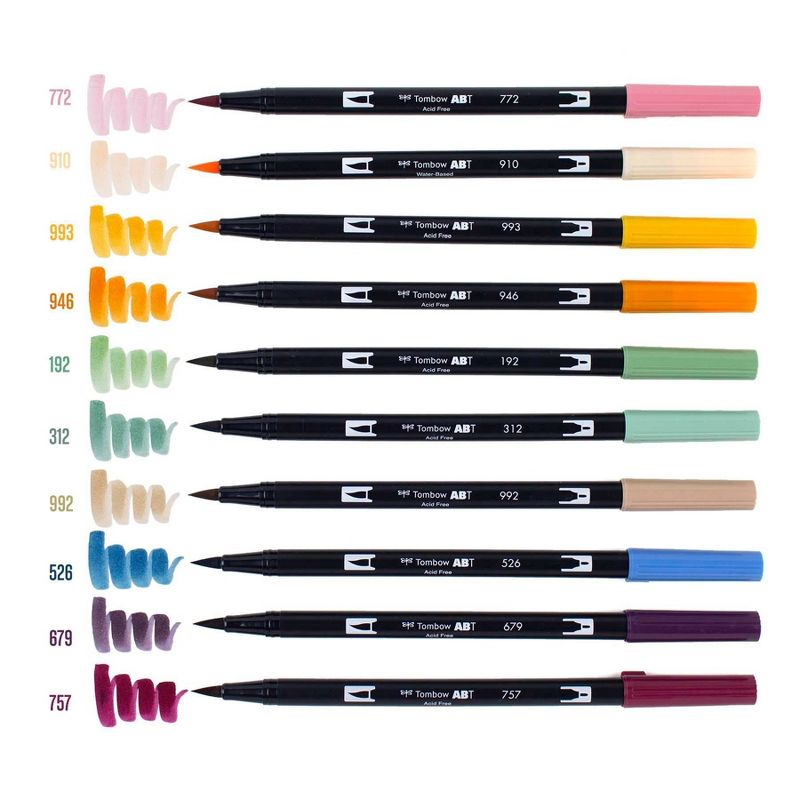 Tombow 10ct Dual Brush Pen Art Markers - Cottage, 6 of 10