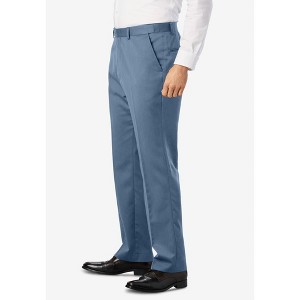 KingSize Easy Movement Plain-Front Expandable Dress Pants - 1 of 4