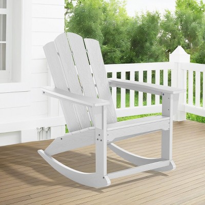Hyleory HDPE Classic Rocking Adirondack Chair