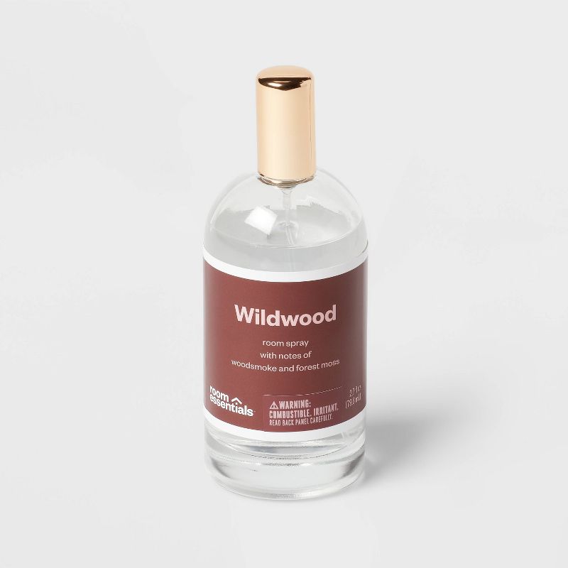 2.7 fl oz Clear Glass Room Spray Wildwood - Room Essentials&#8482;, 1 of 5