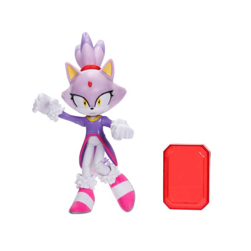 Sonic the Hedgehog Blaze with Sol Emerald Action Figure, 3 of 8