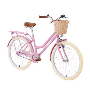 CAVINAS 24IN Bicycle Girls Bike with Steel Frame, Adult Bike with Adjustable Saddle and Comfortable Grips, Stylish Bikes for 10+ Years Girls - 1 of 4