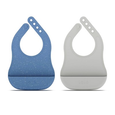 Lalo 2pk Silicone Bibs