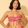 Women's Polka Dot Ruffle Bandeau Bikini Top - Wild Fable™ - 3 of 4