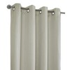 Thermaplus Vigo Blackout Provide Absolute Privacy Cost Cutting Benefits Grommet Curtain Panel Off-white - 3 of 4