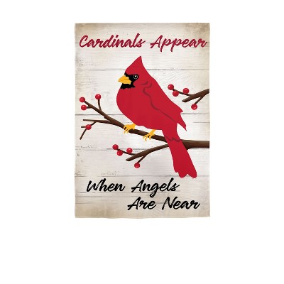 Evergreen When Angels are Near Applique Garden Flag 12 x 18 Inches Indoor Outdoor Decor