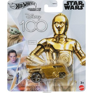 Disney 100 Edition Hot Wheels Character Car, Star Wars C-3PO, Scale 1:64, Perfect For Ages 3 Years & Up - 1 of 1