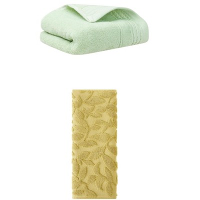 REGALWOVEN Absorbent Quick Drying Bathroom Hand Towels 14" x 30" 2 Pcs